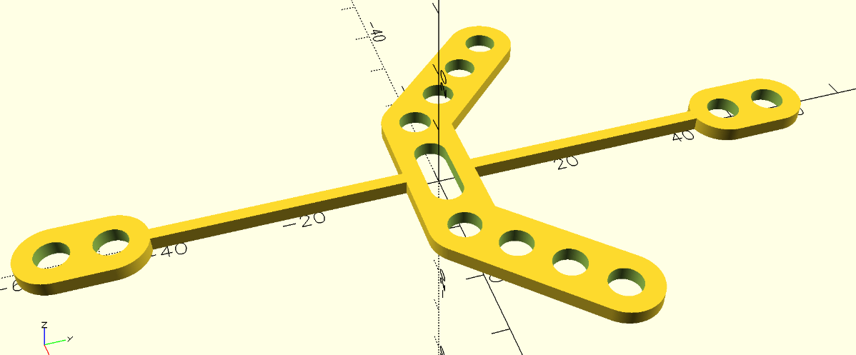 Openscad screen of AB